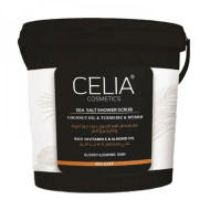 Celia Sea Salt Shower Scrub with Coconut Oil and Turmeric and Myrrh - 750g