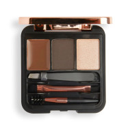 Makeup Revolution Brow Sculpt Kit Dark Brown