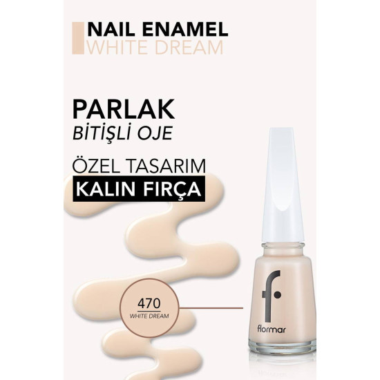 Nail Enamel – New - White Dream 470