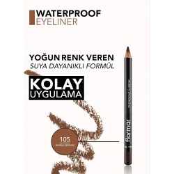 Waterproof Eyeliner - Warm Brown 105