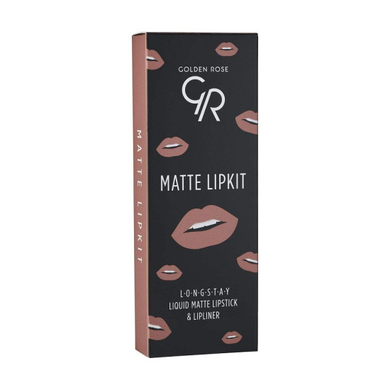 GOLDEN ROSE MATTE LIP KIT WARM NAKED