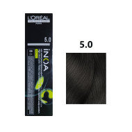  L'Oréal Paris INOA Ammonia-Free Permanent Hair Dye - Light Deep Brown 5.0 - 60g