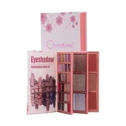 Christine 3-in-1 Palette Notebook Eyeshadow + Highlighter + Blush - CH-K2308