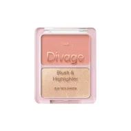 DIVAGE Blush & Highlighter Duo Face Palette No. 01