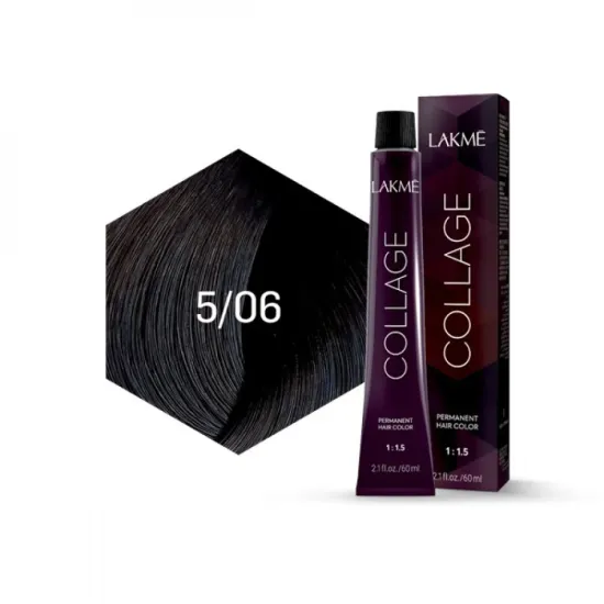 Lakme Collage Hair Color 5/06 Warm Light Brown - 60ml