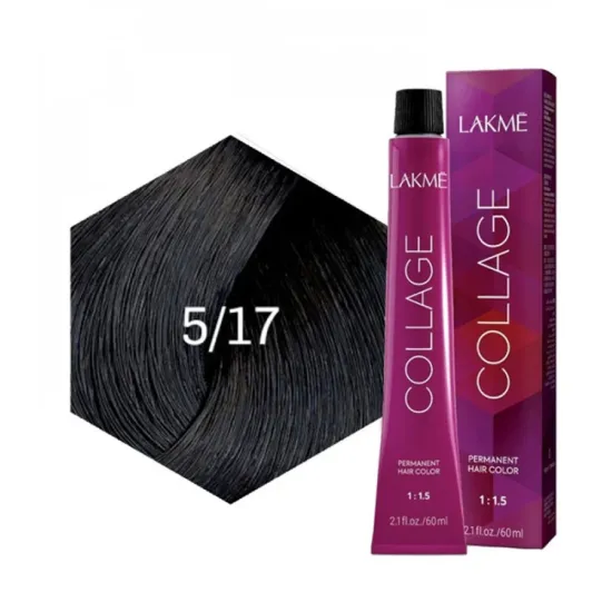 Lakme Collage Hair Color 5/17 Light Ash Brown - 60ml