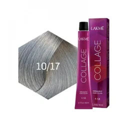 Lakme Collage Hair Coloring Cream - 10/17 Blue Ash Platinum Blonde 60ml