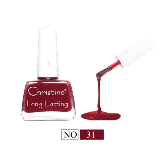 Christine Long-Lasting Nail Polish No. 31 Red - 12 ml